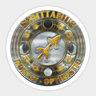 Chrome Sagittarius Sticker